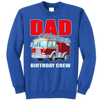 Cute Funny Dad Birthday Crew Firetruck Tall Sweatshirt