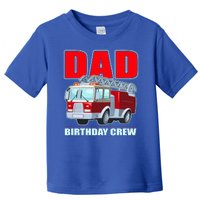 Cute Funny Dad Birthday Crew Firetruck Toddler T-Shirt