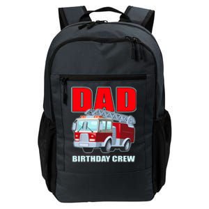 Cute Funny Dad Birthday Crew Firetruck Daily Commute Backpack