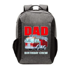 Cute Funny Dad Birthday Crew Firetruck Vector Backpack