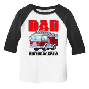 Cute Funny Dad Birthday Crew Firetruck Toddler Fine Jersey T-Shirt