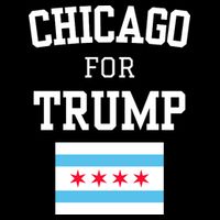 Chicago For Donald Trump 2024 Flag Poster