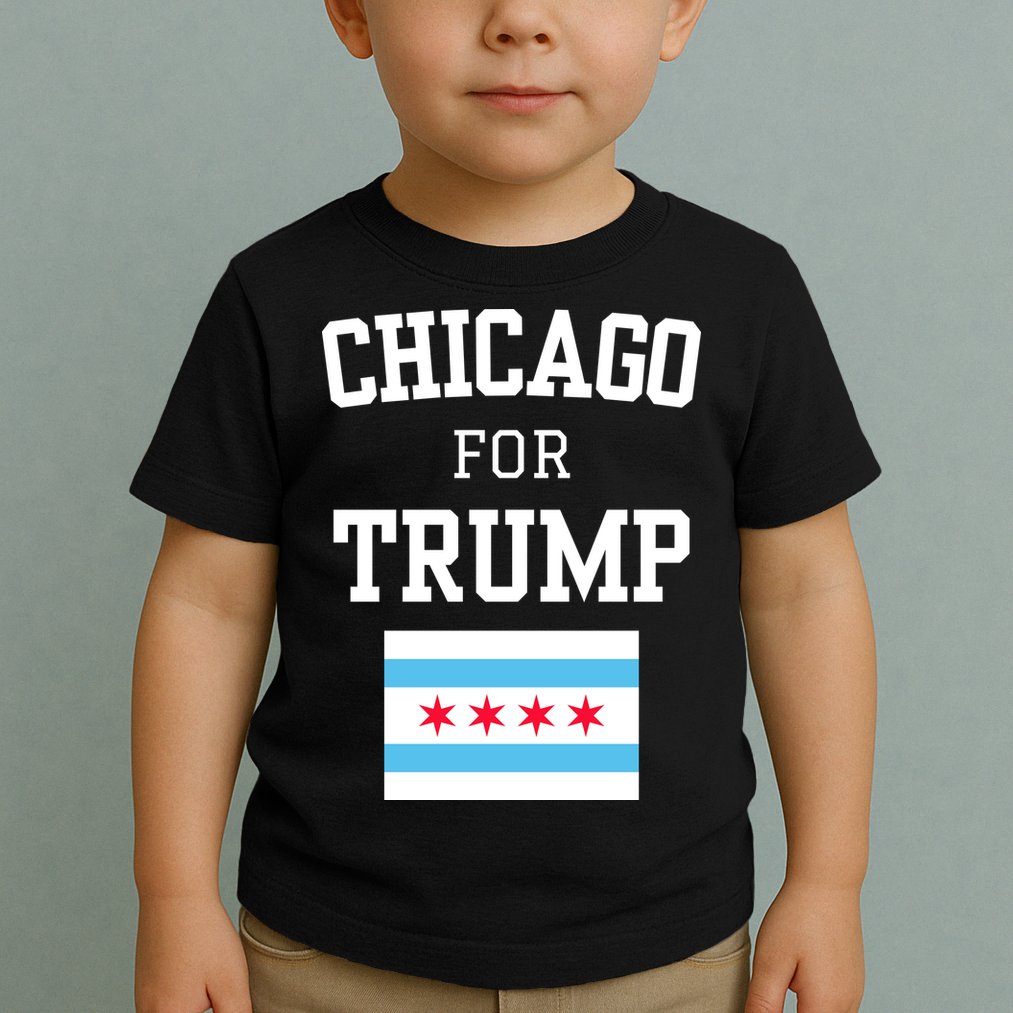 Chicago For Donald Trump 2024 Flag Toddler T-Shirt