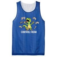 Control Freak Dinosaur T Rex Funny Video Gamer Game Lovers Gift Mesh Reversible Basketball Jersey Tank