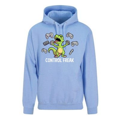 Control Freak Dinosaur T Rex Funny Video Gamer Game Lovers Gift Unisex Surf Hoodie