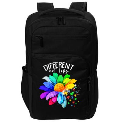 Color Flower Different Not Less Autism Awareness Month Impact Tech Backpack