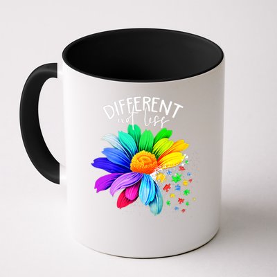 Color Flower Different Not Less Autism Awareness Month Mug