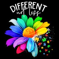 Color Flower Different Not Less Autism Awareness Month Mug