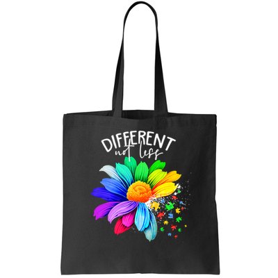 Color Flower Different Not Less Autism Awareness Month Bag