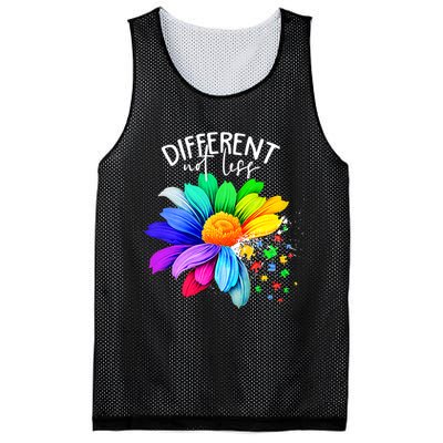 Color Flower Different Not Less Autism Awareness Month Mesh Reversible Basketball Jersey Tank