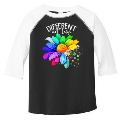 Color Flower Different Not Less Autism Awareness Month Toddler Fine Jersey T-Shirt