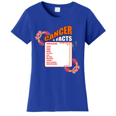 Cancer Facts Daily Serving Per Container Funny Cancer Gift Women's T-Shirt