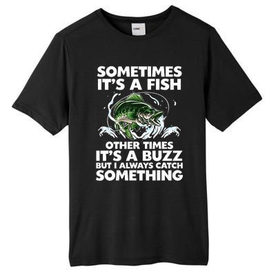 Cool Fishing Design Fishing Rod Fish Fisherman Tall Fusion ChromaSoft Performance T-Shirt