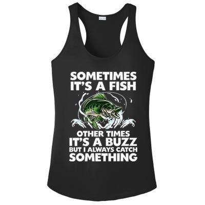 Cool Fishing Design Fishing Rod Fish Fisherman Ladies PosiCharge Competitor Racerback Tank