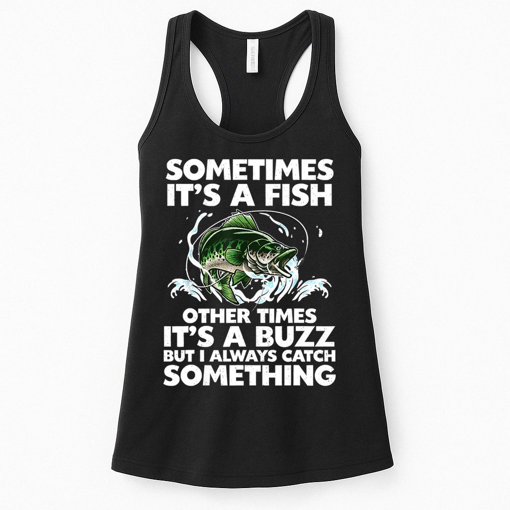 Cool Fishing Design Fishing Rod Fish Fisherman Womens Tank Top