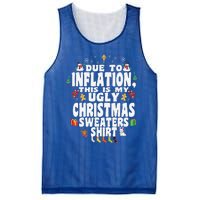 Christmas Funny Due To Inflation This Is My Ugly Funny Mesh Reversible Basketball Jersey Tank