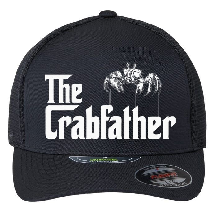 Crab Fishing Dad The Crabfather Flexfit Unipanel Trucker Cap