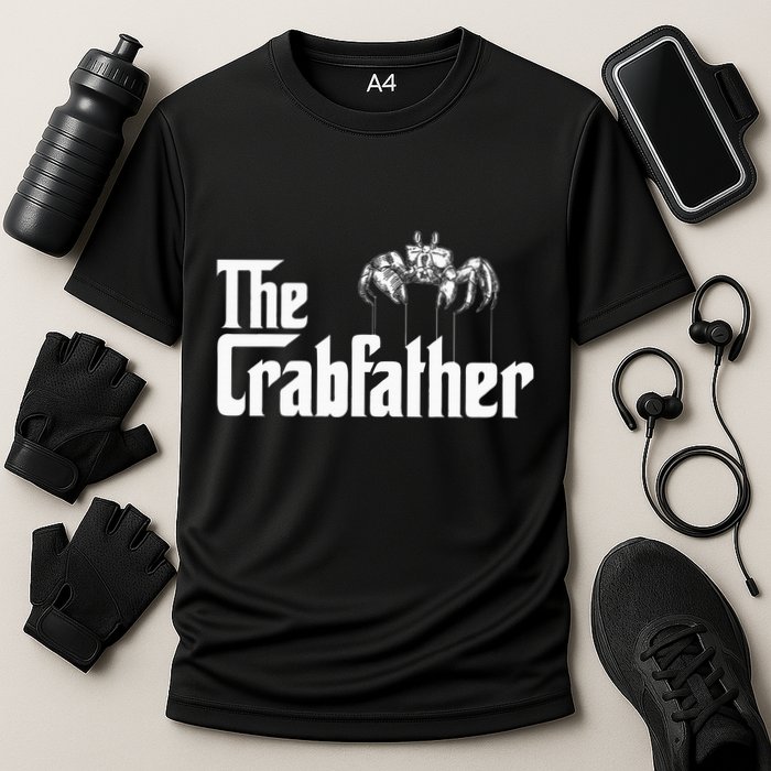Crab Fishing Dad The Crabfather Cooling Performance Crew T-Shirt