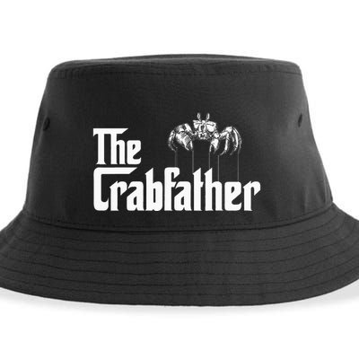 Crab Fishing Dad The Crabfather Sustainable Bucket Hat