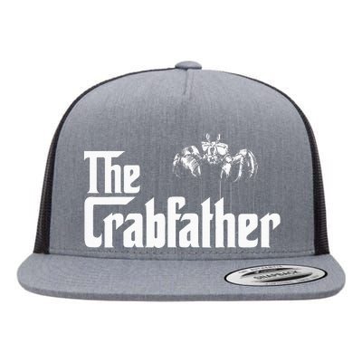 Crab Fishing Dad The Crabfather Flat Bill Trucker Hat