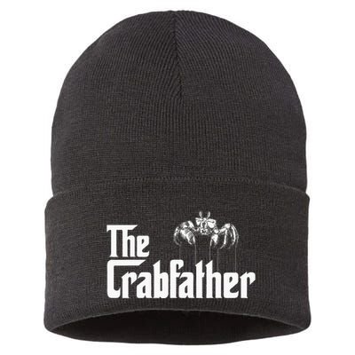 Crab Fishing Dad The Crabfather Sustainable Knit Beanie