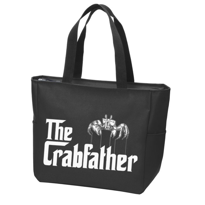 Crab Fishing Dad The Crabfather Zip Tote Bag