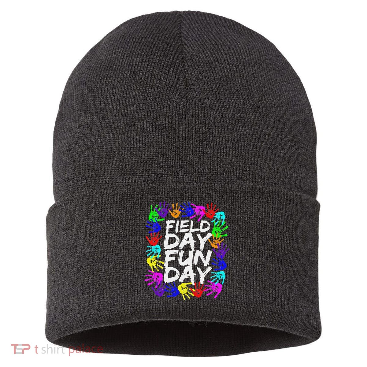 Cute Field Day Teacher Sustainable Knit Beanie