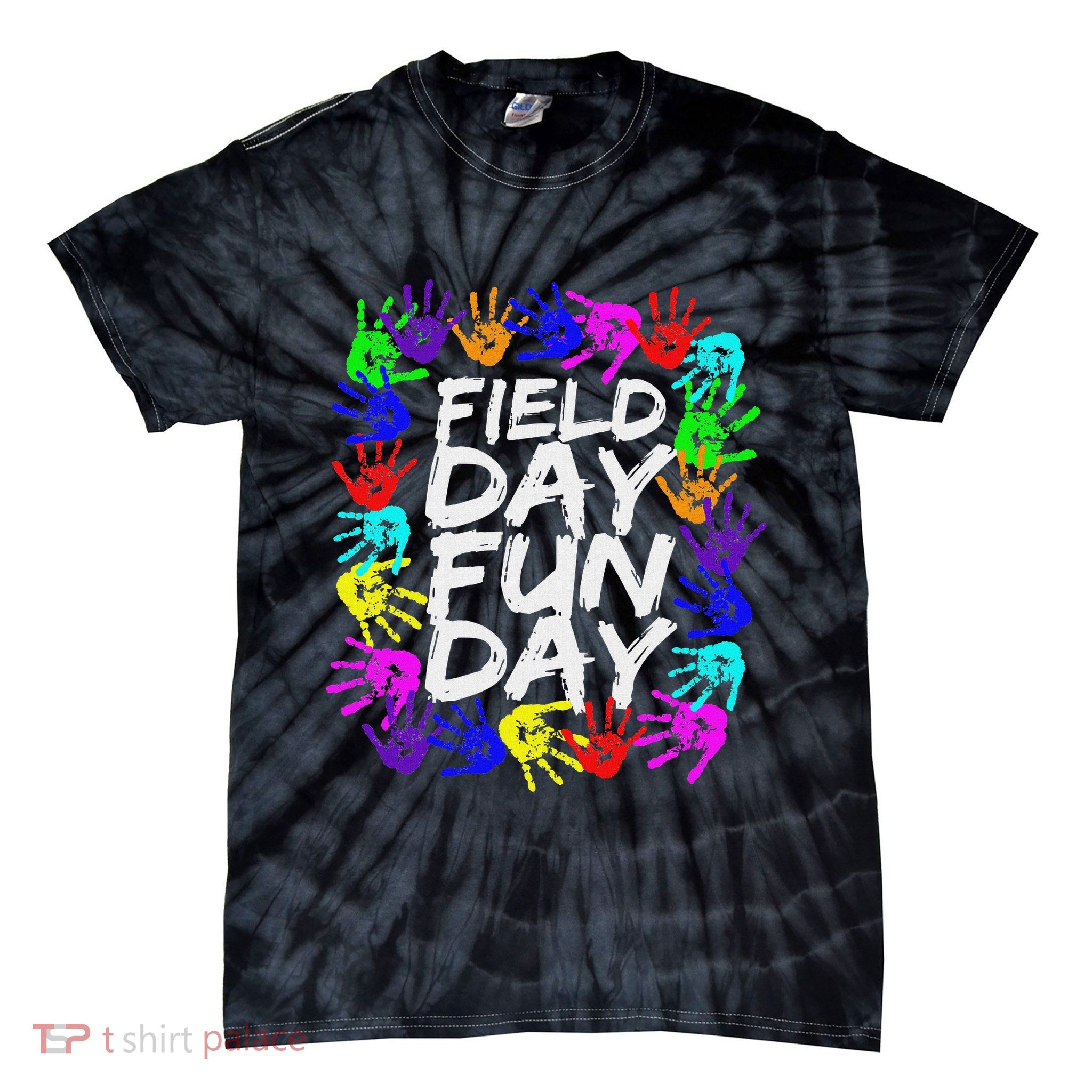 Cute Field Day Teacher Tie-Dye T-Shirt