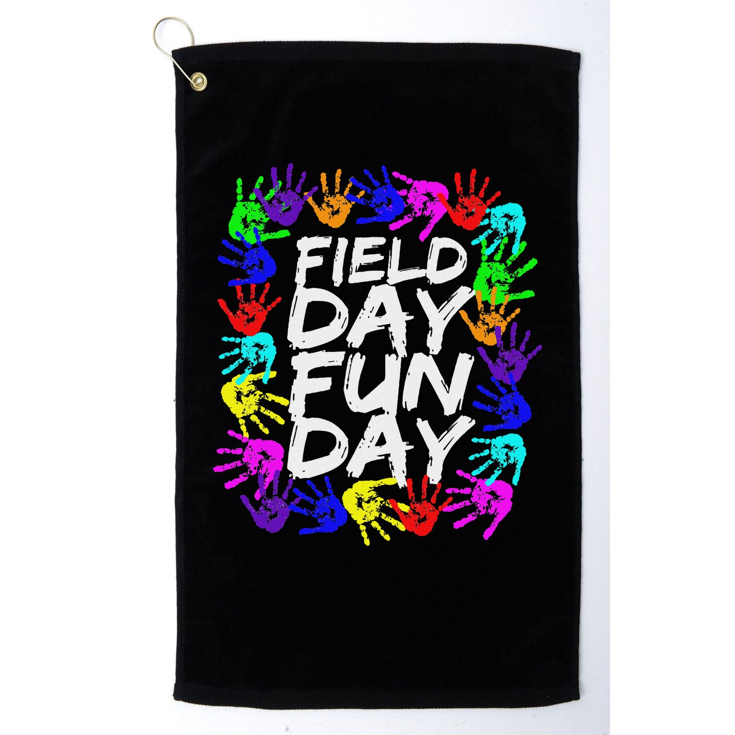 Cute Field Day Teacher Golf Towel