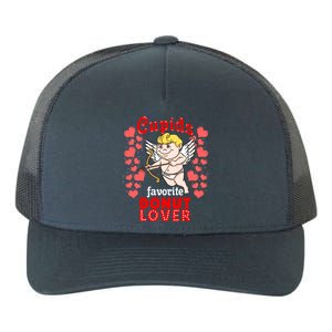 Cupids Favorite Donut Lover Valentines Day Gift Yupoong Adult 5-Panel Trucker Hat