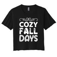 Cozy Fall Days Women's Crop Top Tee