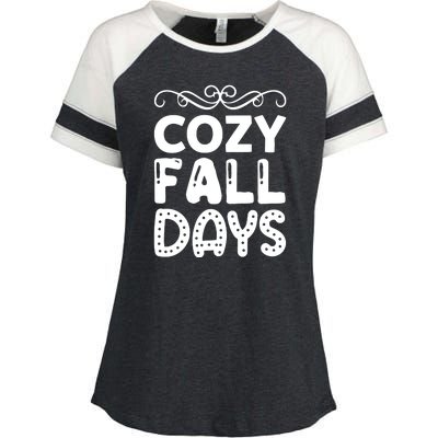 Cozy Fall Days Enza Ladies Jersey Colorblock Tee