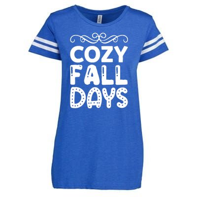 Cozy Fall Days Enza Ladies Jersey Football T-Shirt