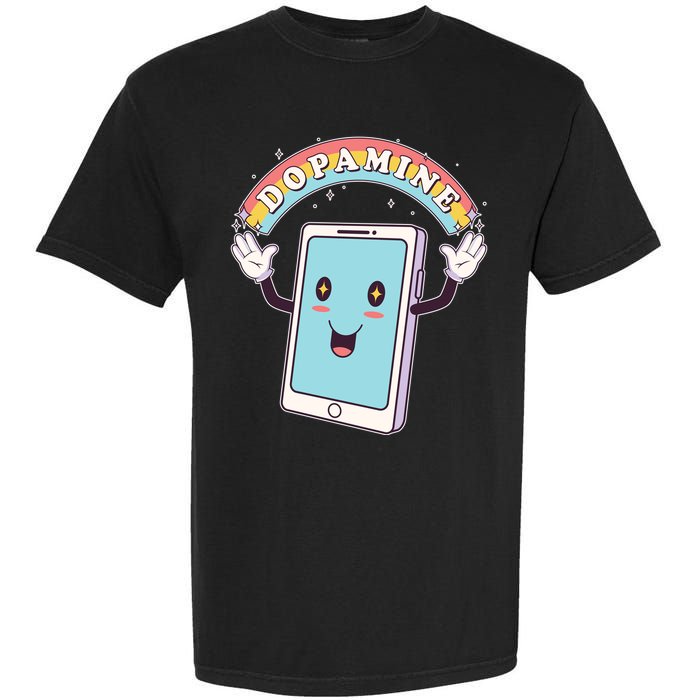 Cute Funny Dopamine Cellphone Garment-Dyed Heavyweight T-Shirt