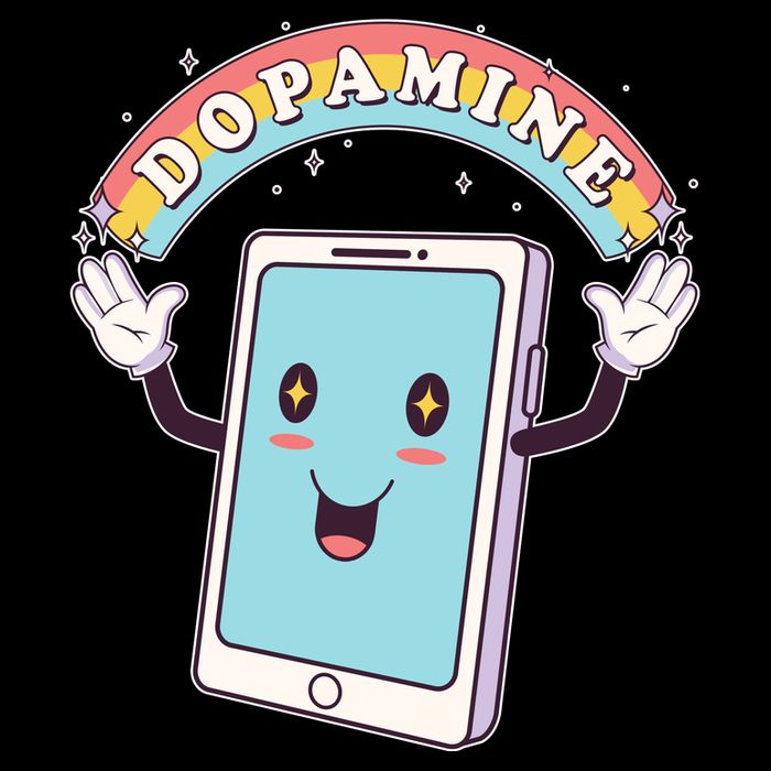Cute Funny Dopamine Cellphone Drawstring Bag