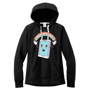 Cute Funny Dopamine Cellphone Women's Fleece Hoodie