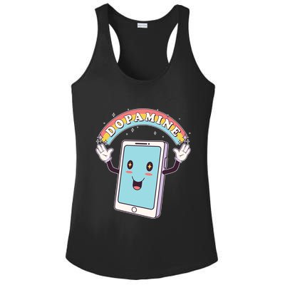 Cute Funny Dopamine Cellphone Ladies PosiCharge Competitor Racerback Tank