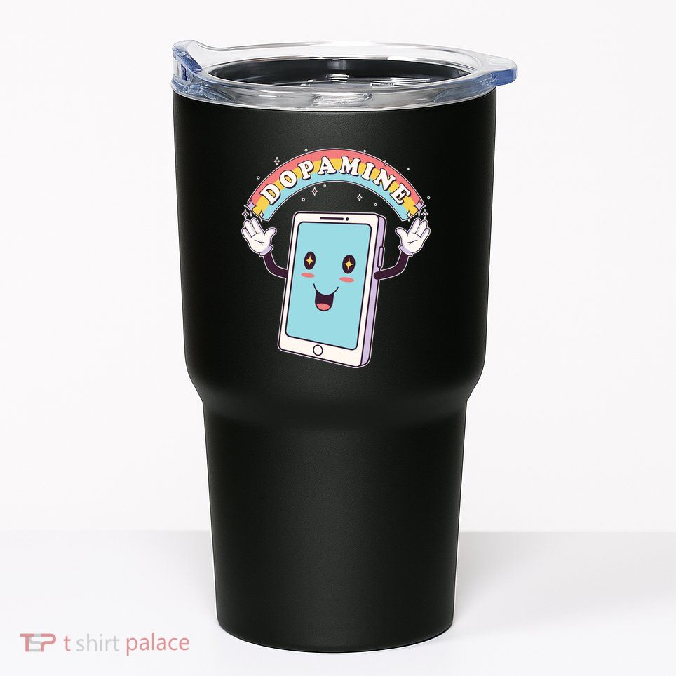 Cute Funny Dopamine Cellphone Tumbler