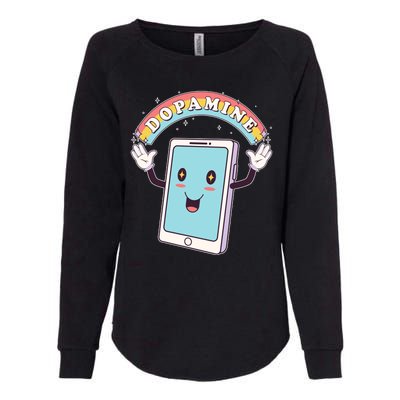 Cute Funny Dopamine Cellphone Womens California Wash Sweatshirt