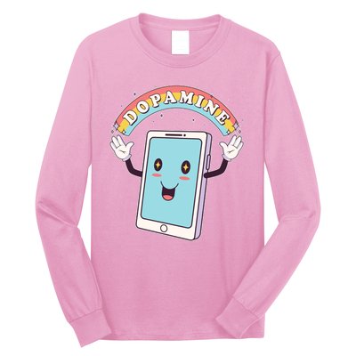 Cute Funny Dopamine Cellphone Long Sleeve Shirt