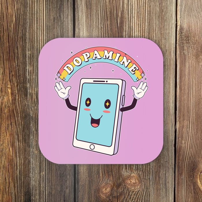 Cute Funny Dopamine Cellphone Coaster