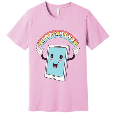 Cute Funny Dopamine Cellphone Premium T-Shirt