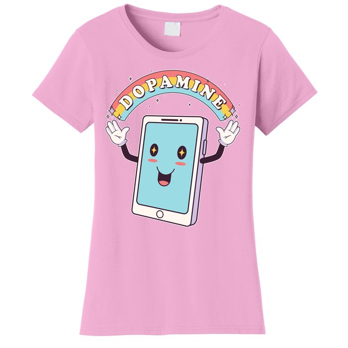 Cute Funny Dopamine Cellphone Women's T-Shirt