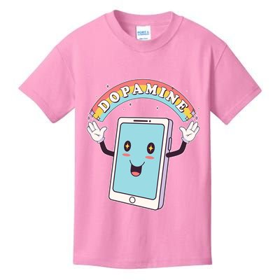 Cute Funny Dopamine Cellphone Kids T-Shirt