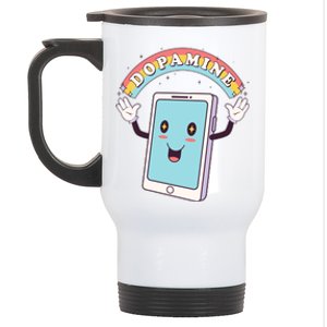 Cute Funny Dopamine Cellphone Stainless Steel Travel Mug