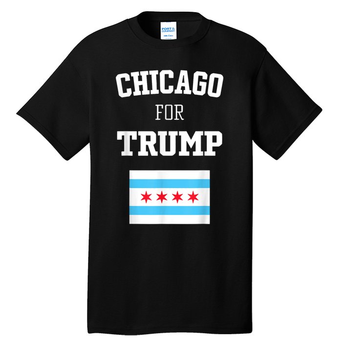 Chicago For Donald Trump SupporterS Design Tall T-Shirt