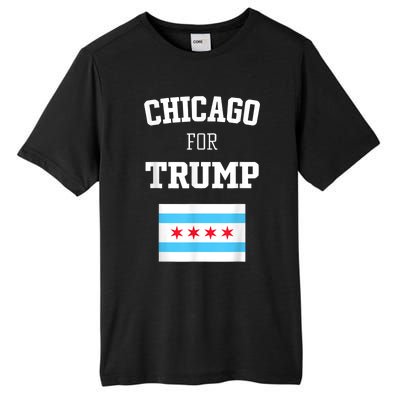 Chicago For Donald Trump SupporterS Design Tall Fusion ChromaSoft Performance T-Shirt