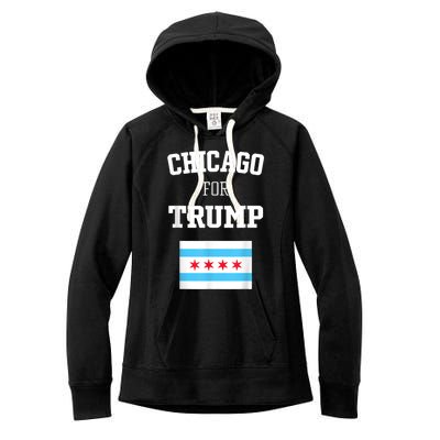 Chicago For Donald Trump SupporterS Design Women's Fleece Hoodie