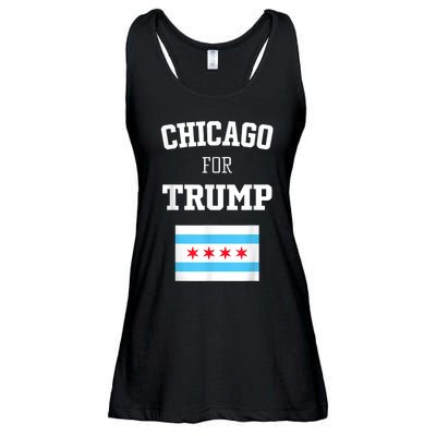 Chicago For Donald Trump SupporterS Design Ladies Essential Flowy Tank