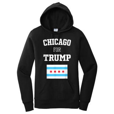 Chicago For Donald Trump SupporterS Design Women's Pullover Hoodie